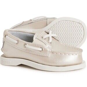 Sperry Toddler Girls Size 5M Boat Shoe Champagne A/O SP25 YGDB39827